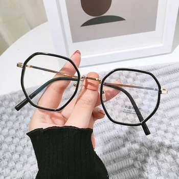 2021 משקפיים אופטיים אור כחול חוסם משקפיים מסגרת נשים גברים משקפיים לנקות את עדשות המשקפיים המחשב Oculos