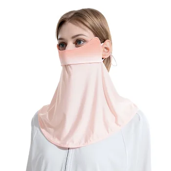 2023 קרח משי קר אישה לכיסוי הפנים קרם הגנה רכיבה על מסכת הפנים הצוואר מגן שמשיה אנטי UV מרגיש האוזן צעיף טרופי המעטה