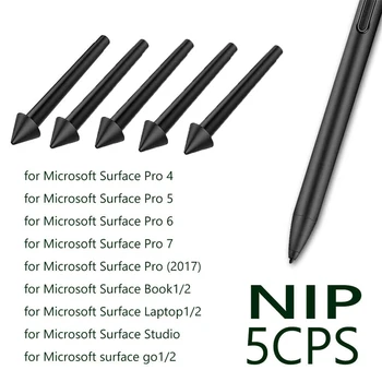 3/5PCS HB 2H H מילוי עמיד עט הציפורן עם רגישות גבוהה עבור Surface Pro 4/5/6/7 משטח למשל book1/2 החלפת העט טיפים