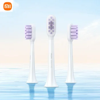 3pcs מקורי Xiaomi Mijia מברשת שיניים חשמלית הראש רגיש סוג T301 T302 T501 T501C חכם סוניק מברשת שיניים 3D ראש המברשת