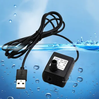 3W 500L/H Mini USB משאבת מים DC 5V USB מיקרו משאבות טבולות מחמד מתקן המים עבור בריכת המעיין מסלעה מסנן המשאבה.