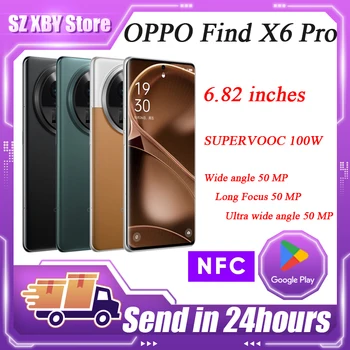 5GNew OPPO find X 6 x 6 ProCell טלפון Snapdragon 8 Gen 2 6.82 אינץ ' AMOLED LTPO 5000mAh 100W סופר VOOC 50W AIRVOOC 50MP IMX890 NFC