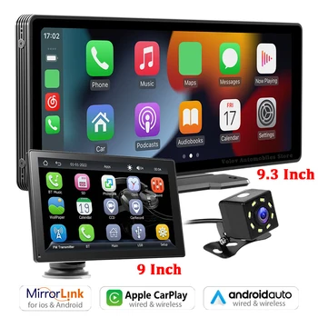 7/9/9.3 אינץ רדיו במכונית מולטימדיה MP5 Player תמיכה אלחוטית Carplay Android Auto טלפון Mirrorlink FM סטריאו לרכב BT Autoradio