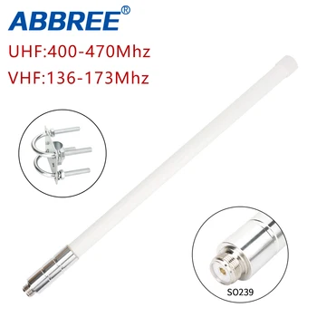 ABBREE BL-01 Dual Band VHF UHF אנטנה 144/430MHz ווקי טוקי פיברגלס אנטנה חובב רכב נייד שני רדיו