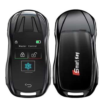 CF828 אוניברסלי שונה בוטיק Smart Remote Key מסך LCD כניסה עבור כל המכוניות LCD מפתח חכם עבור רכב חדש הגעה