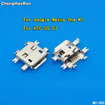 ChengHaoRan 10pcs מיקרו USB 5pin סוג B נקבה מחבר עבור Google Nexus one N1 מיקרו USB ג ' ק שקע הטעינה עבור HTC G5 G7