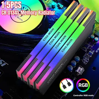 COOLMOON RAM גוף קירור רדיאטור 5V 3PIN ARGB קריר למיעון קירור וסט קירור בצידנית DDR3 DDR4 שולחן העבודה במחשב זיכרון Ram