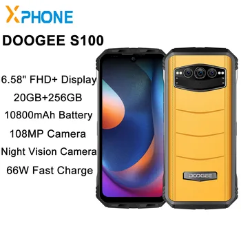 DOOGEE S100 מחוספס טלפון 20 ג 'יגה+256G 108MP מצלמת ראיית לילה 10800 mAh 6.58