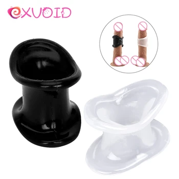 EXVOID הפין טבעת עיכוב שפיכה גברית צניעות המכשיר צעצועי מין לגברים את הזין הכלוב האשכים אלונקה מוצרים למבוגרים פין שרוול