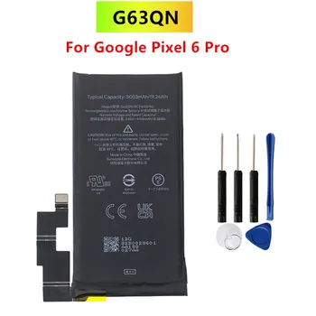 G63QN סוללה עבור Google פיקסל 6 מקצוען אמיתי החלפת הסוללה של הטלפון Pixel6 Pro + כלים חינם