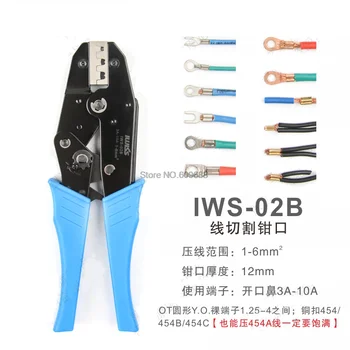 IWISS IWS-02B IWS-20100 IWS-1030 חוט מלקחיים מלקחיים חוט מסוף Crimping כלי IWS-0560
