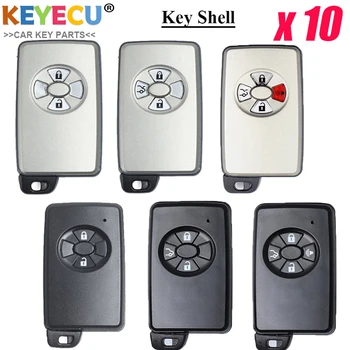 KEYECU 10pcs כרטיס חכם מרחוק מפתח הרכב Shell Case for Avalon טויוטה קאמרי 