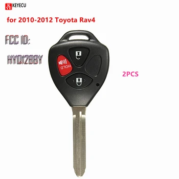 KEYECU 2PCS החדש בקרת כניסה Keyless מרחוק המכונית Fob מפתח סול צ ' יפ טויוטה 4Runner 2010-2015,יאריס 2010-2015 FCC:HYQ12BBY