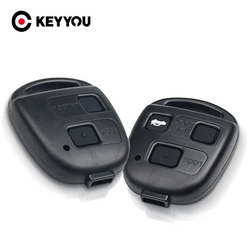 KEYYOU מפתח הרכב מעטפת 2/3 כפתורים מרחוק במקרה קאמרי טויוטה יאריס קורולה עבור לקסוס Es Rx הוא Lx IS200 RX300 ES300 LS400 GX460