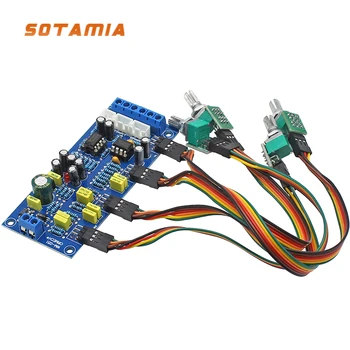 SOTAMIA NE5532 אופ מגבר מגבר טון Preamp לוח טרבל + בינוני + בס Preamplifier שליטה על עוצמת קול יחיד אספקת חשמל