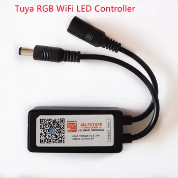Tuya RGB WiFi בקר LED DC5-24V USB מופעל עם טיימר מצבי 2835 5050 RGB רצועת אור חכמה חיי האפליקציה