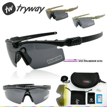 twtryway חיצונית Photochromic משקפיים 3.0 בליסטיים מקוטב משקפי הגנה צבאית משקפיים פיינטבול ירי gafas