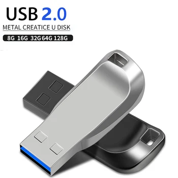 USB 2.0 Pendrive USB פלאש כונן 128GB 64GB 32GB 16GB 8GB מקל עט כונן 8GB 16GB 32GB 64GB 128GB USB FlashDrive 2.0 עמיד למים