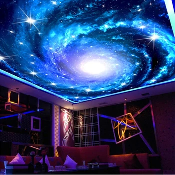 wellyu מותאם אישית 3d טפט תמונה ציורי פנטזיה גלקסית שביל החלב גדול בשמים עולה הסלון מלון טפט הנייר דה parede 3d