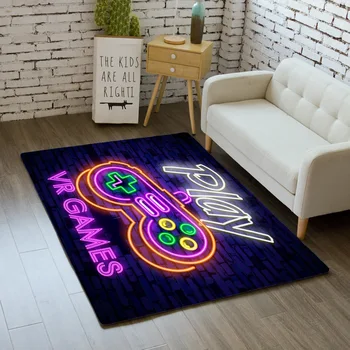 אופנה עיצוב הכניסה לבית שטיחון קונסולת משחק הדפסת 3D השטיח בסלון חדר שינה שטיח רך החלקה אמבטיה מטבח מחצלת