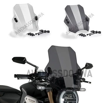 אופנוע באיכות גבוהה פלסטיק ABS מתכווננת השמשה שמחפש הונדה CB650R ניאו ספורט קפה CB900F הצרעה CBF500 CBF600