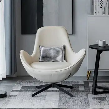 אור חדש יוקרתי יחיד, ספה כסא המעצב קורא את קליפת הכיסא נורדי נמר כיסא סלון מרפסת רוטרי פנאי הכיסא
