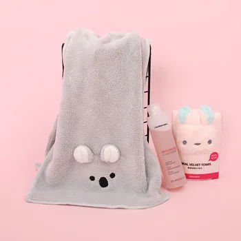 איכות גבוהה מצויירת קואלה מגבות אמבטיה סופר סופג נשים ילדה של הגברת מגבות toallas microfibra toalha דה banho