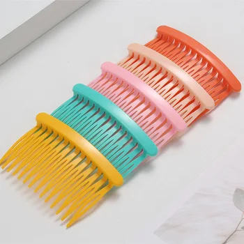 בנות מתוק ממתקים צבע 16 שיניים מסרקים שיער כתרים נשים פוני קליפים העליון שיער קבוע DIY עבודת יד תסרוקת עיצוב אביזרים