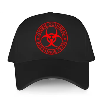 גברים כותנה כובע היפ-הופ כובעים Biohazard חומרים מסוכנים סיכון רדיואקטיבי סמל אזהרה זומבי אופנה נשית קצר מצחיית הכובע