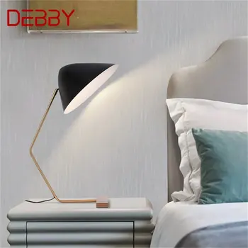 דבי נורדי מנורת שולחן הפוסט-מודרנית. עיצוב יצירתי LED שולחן אור עיצוב הבית השינה ליד המיטה מחקר