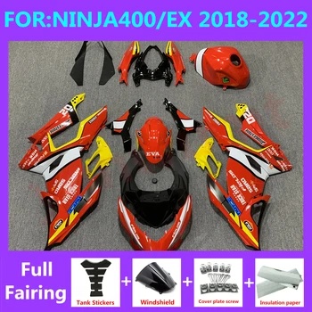 האופנוע כל Fairings קיט מתאים Ninja400 EX400 לשעבר הנינג ' ה 400 2018 2019 2020 2021 2022 2023 fairing ערכת הריון ולידה אדום צהוב