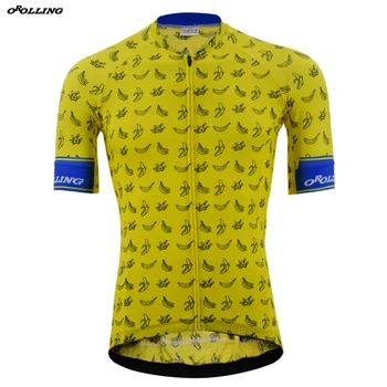 חדש צהוב בננה Maillot צוות רכיבה על אופניים ג ' רזי אישית כביש הר מירוץ מקסימום קלאסית OROLLING