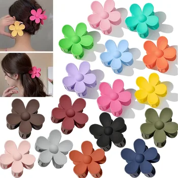 חדש קוריאה צורת הפרח שיער הצבת קליפ נשים בנות סיכות צבתות סרטנים קליפ הקוקו הסיכה אופנת הכובעים אביזרים לשיער
