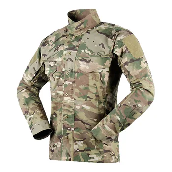 טקטי חולצות גברים הסוואה הקיץ קרבית בצבא חולצת כותנה צבאי חולצה איירסופט פיינטבול האנט לבוש חיצוני