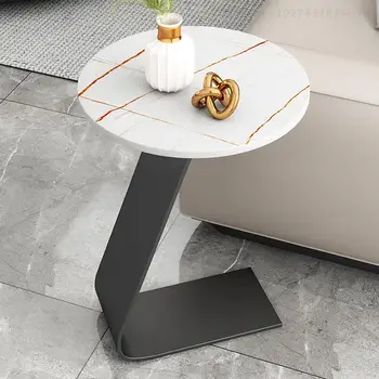 יוקרה המיטה מרכז קטן קפה שולחן הסלון השיש עיצוב מתכת שולחן קפה נמוך ספה מודרנית מסה ריהוט הבית GXR35XP