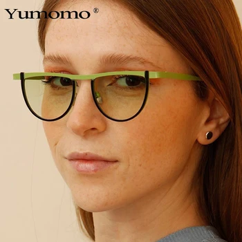 יוקרה מסגרת מתכת משקפי שמש y2k נשים משקפי שמש משקפיים גוונים UV400 משקפי שמש נקבה סגול-הוכחה