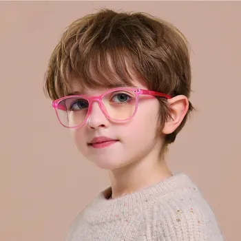 ילדים מסגרת משקפיים ילדים נגד אור כחול בנים בנות משקפי שמש ברור מחשב Tranparent גמישה אופטית, מסגרת Oculos UV400
