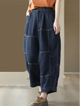 לנשים ג 'ינס 2023 חדש האביב הקיץ מקרית Slim-סוג מכנסי ג' ינס בנות אופנה משולבים קרסול באורך המכנסיים.