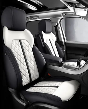 מותאם אישית כיסויים לרכב מעור הקדמי האחורי להגדיר עבור ב. מ. וו 6 סדרת G32 2018-2021Car אביזרים הפנים זהירות שחור לבן