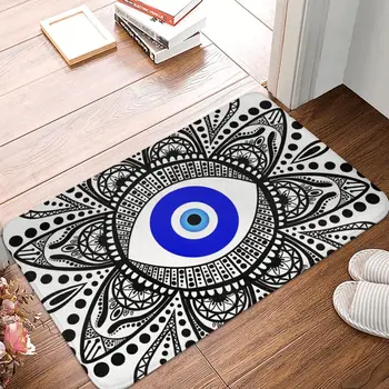 מנדלה עין הרע החלקה השטיח לשטיח בסלון שטיח שחור מרפסת שטיח דלת כניסה דקורטיבית