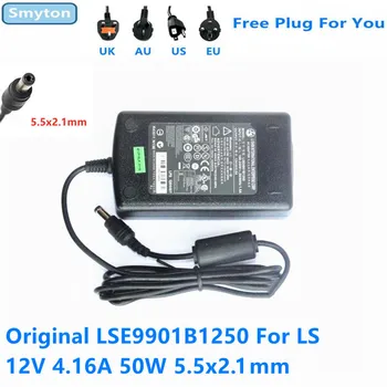 מקורי מתאם AC מטען עבור האם LI SHIN LSE9901B1250 12V 4.16 A 4A 50W LCD לפקח על אספקת החשמל.