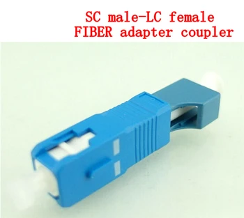 משלוח חינם AB43C 10pcs SC זכר - LC נקבה יחיד/רב מצב מתאם אוגן סיבים מצמד על תקשורת דיגיטלית