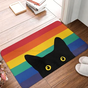 נגד החלקה לשטיח בסלון שטיח להציץ חתול קשת המעגל הרצפה שטיח דלת הכניסה השטיח עיצוב חדר השינה