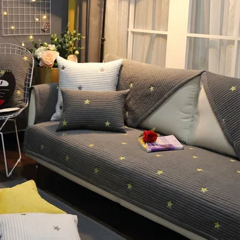 נורדי פשוטה ספה רכה כרית המודרנית בד עבה ספה מגבת החלקה ארבע עונות אוניברסלי הספה הכיסויים עיצוב הבית