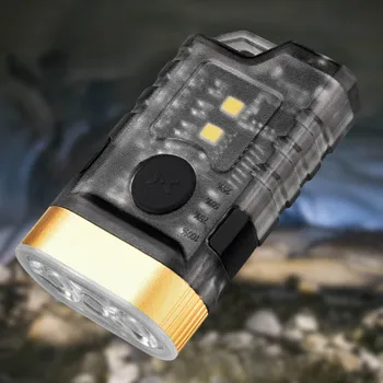 נייד חיצוני כלים IP65 עמיד למים חירום סוג מנורה C טעינה Mini LED פנס 9 Grear עמעום עבור טיול דיג