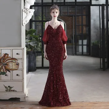 סקסית שמלות ערב בתולת ים שמלה לנשף 2021 החלוק דה נשף De Mariage Vestidos דה Promocion שמלות שושבינה