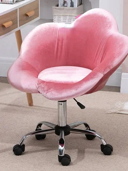 פשוט כיסא משרדי ריהוט הבית השינה בד הספה פרח להרים את הכסא המסתובב מניקור Office כיסאות סטודנט כיסא המחשב