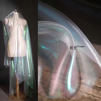 צבע אשליה אורגנזה רשת מעצב הבד בגדי החתונה להתלבש סיטונאי בדים, תלבושות תפירה Diy חומר