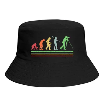 צלם רטרו, וינטאג', קלאסי האבולוציה דלי כובע לגברים נשים נער מתקפל בוב דייג כובעי פנמה כובע אופנת רחוב