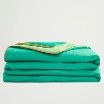 קיץ מגניב מרגיש שמיכה עם סויה ו-סיבי פוליאסטר דק שמיכה חדר ממוזג צבעוני מנחם